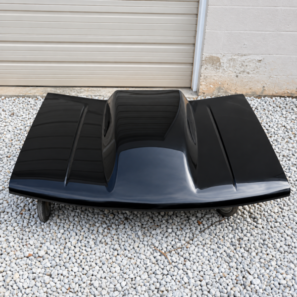 1988-1998 Chevy C1500 4.5" Bubble Hood Fiberglass Pin-On OBS Silverado GMC