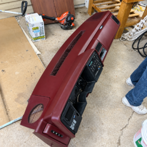 1988-1994 Chevy GMC C/K OBS Red Burgundy Dashboard Dash Panel OEM