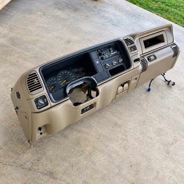 1997-1998 Chevy GMC C/K 1500 2500 3500 OBS Tan Dashboard Dash Panel OEM