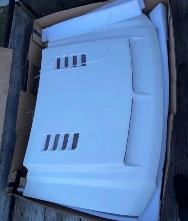 2014-2019 GMC Sierra 1500 Ram Air Hood Fiberglass Functional Scoops Vents