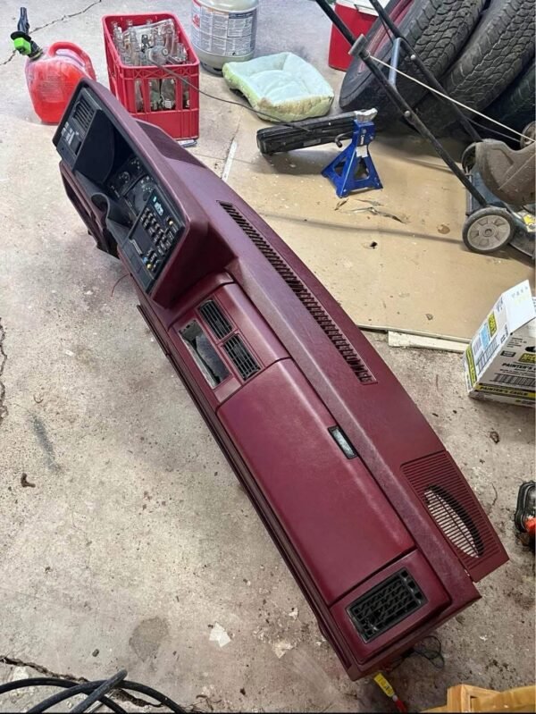 1988-1994 Chevy GMC C/K OBS Red Burgundy Dashboard Dash Panel OEM