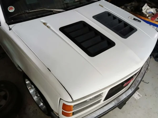 1988-1998 Chevy OBS Hood Vents | Steel Black Hood Vent Set