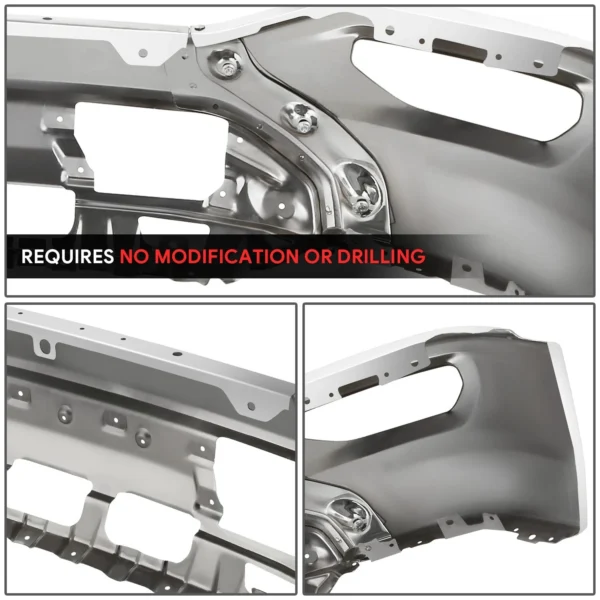 s-l1600 (3) 2016-2018 GMC Sierra 1500 Chrome Front Bumper Face Bar with Fog Light Cut-Out