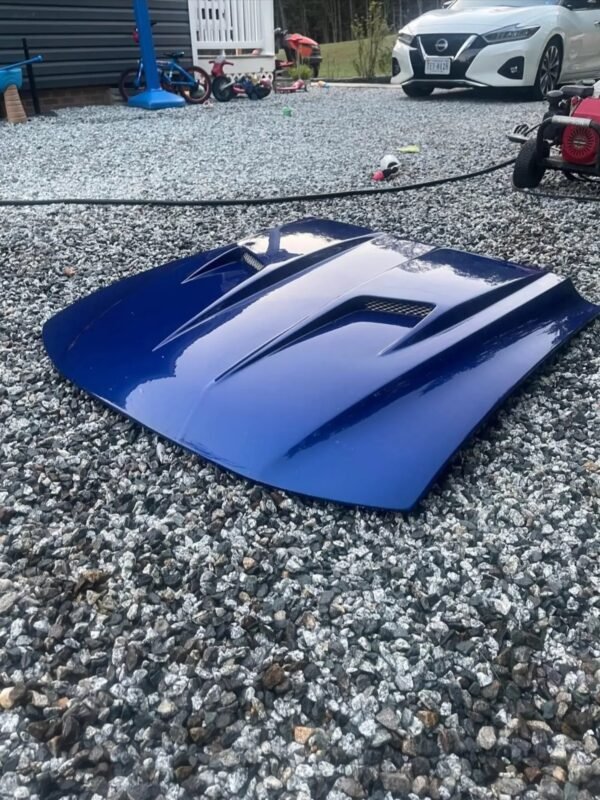 wed10 1999-2004 Ford Mustang Cobra Terminator Style Dual Scoop Hood Fiberglass Cervini 1158