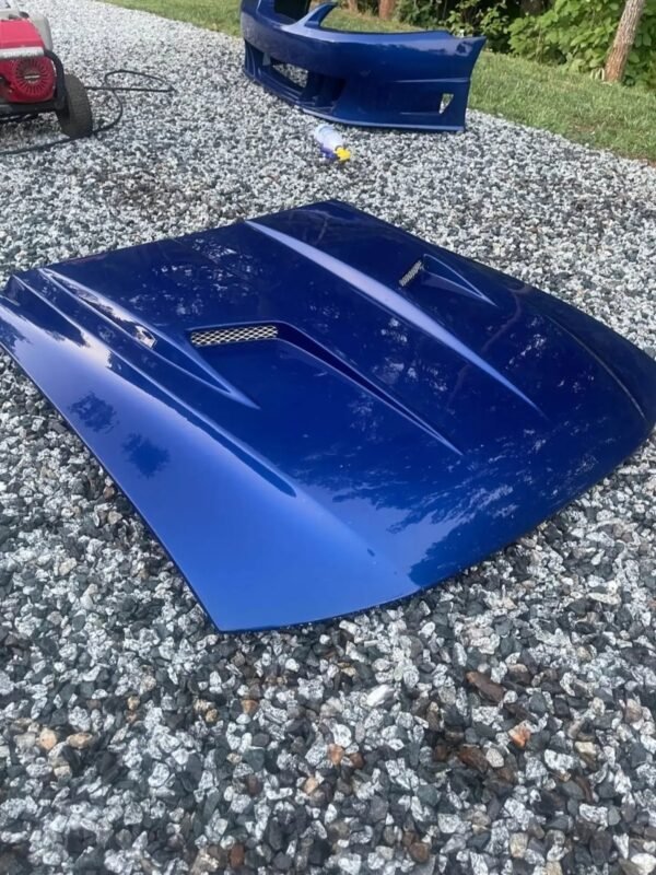 wed11 1999-2004 Ford Mustang Cobra Terminator Style Dual Scoop Hood Fiberglass Cervini 1158