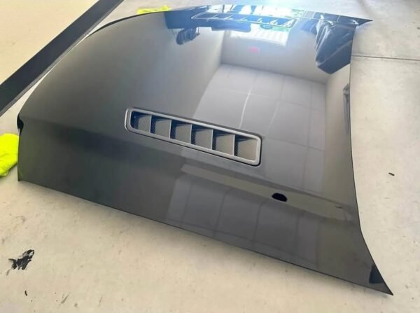 2013-2014 Ford Mustang GT Boss 302 OEM Black Hood Aluminum Heat Extractor DR3Z-16612-A